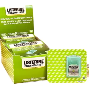 Listerine Pocketpack Fresh Burst 24 strips 12 Pack
