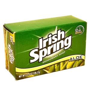Irish Spring Aloe Deodorant Soap 3.75oz 80s Case